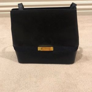 Navy Ferragamo bag